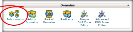Cara membuat subdomain menggunakan CPanel: mengakses menu sub domain