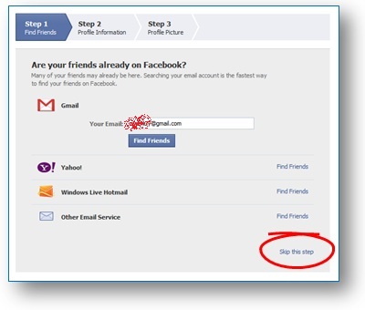 Cara Membuat Akun Facebook : Langkah 4. Menambah teman di facebook